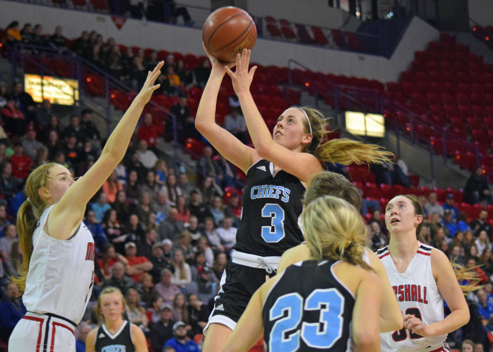 Lady Chiefs short in State debut
